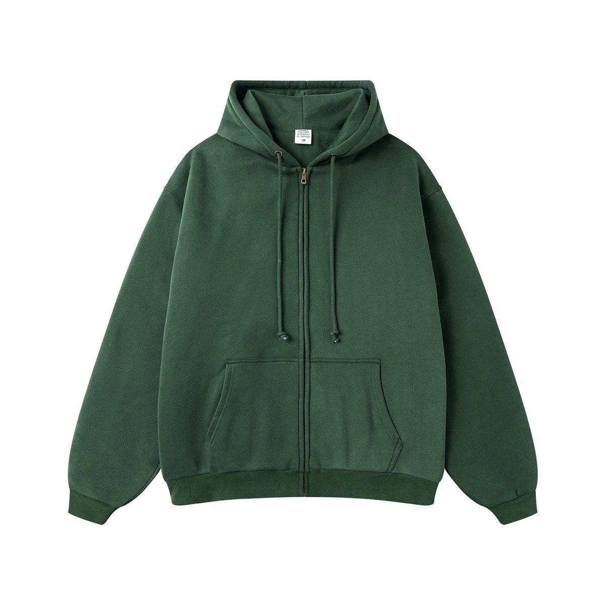 Oem Custom Vintage Blank Plain Zip Up Regular Washed Heavy Tracksuit Men Zipper Hoodie Men's Hoodies Set