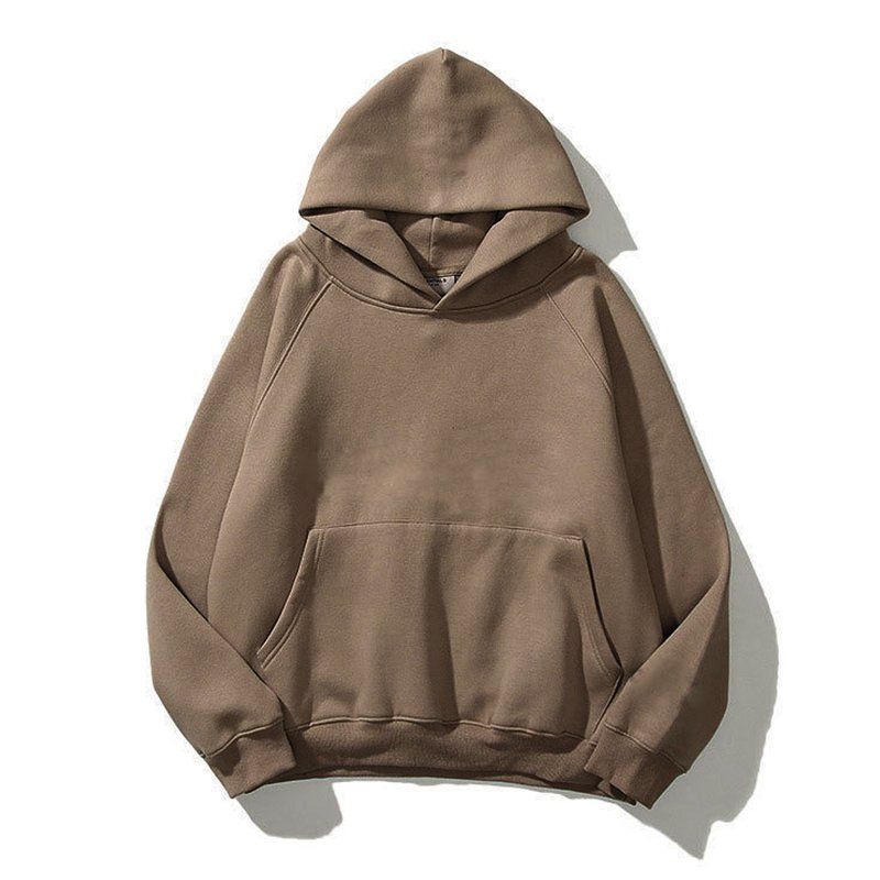 high quality oversized drop shoulder hoodie stringless heavy weight cotton stringless men's hoodie