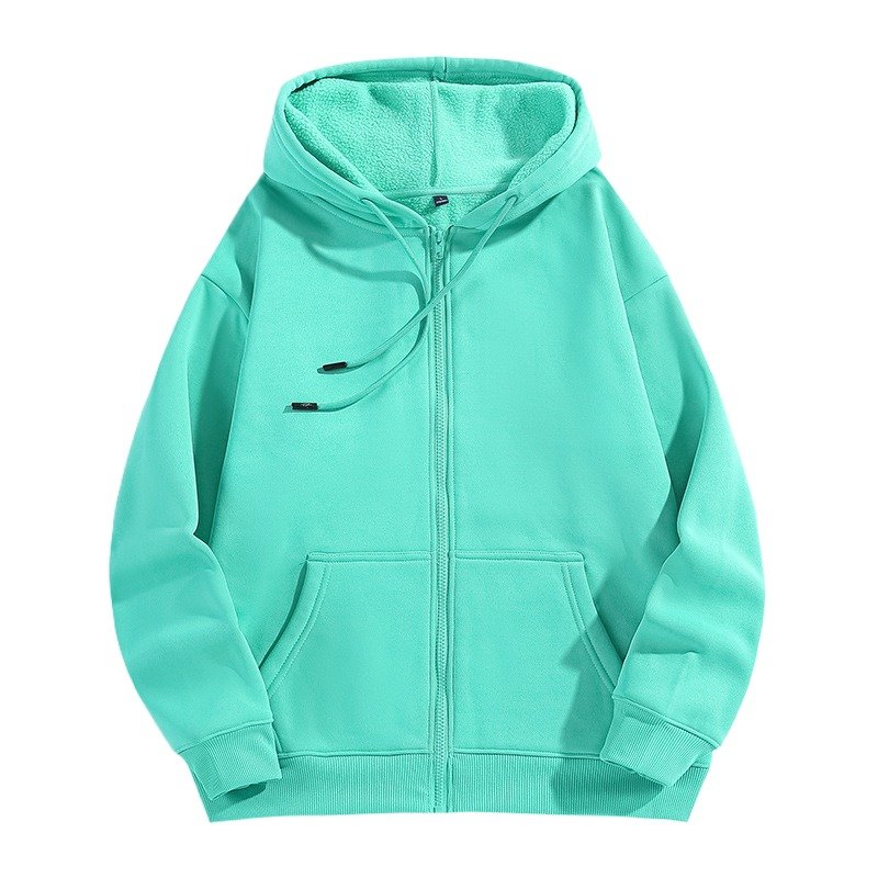 custom 350gsm blank full zip up hoodie fleece oversized heavyweight winter hoodie puff printing zip up men's hoodies
