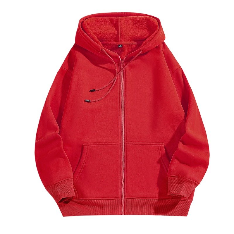custom 350gsm blank full zip up hoodie fleece oversized heavyweight winter hoodie puff printing zip up men's hoodies