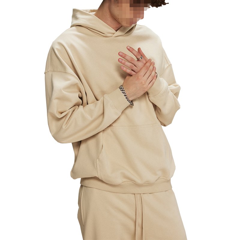 Street Casual 430g Drop Shoulder Oversized Mens Hoodies High Quality Heavy Solid Color Men's Hoodies