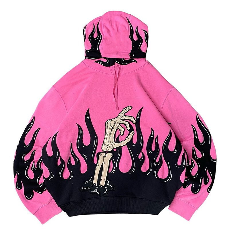 High quality casual french terry hooded heavyweight oversized hoodie puff printing screen logo custom hoodies for men