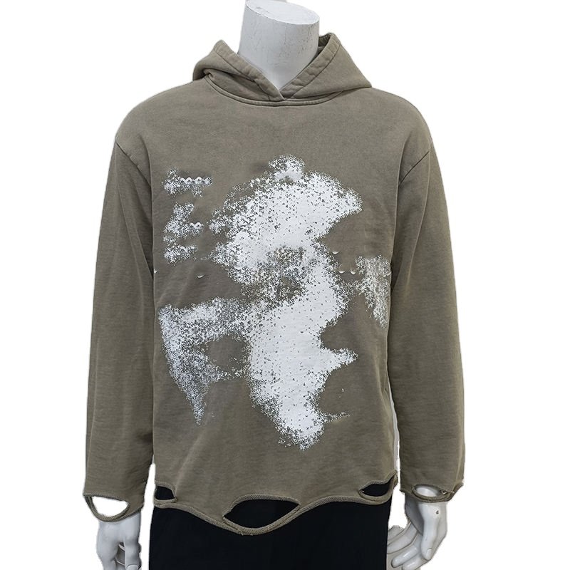 400gsm Blank High Quality Wholesale Stylish Plus Size Boxy Fitwinter 100% Cotton French Terry Hoody Design Men's Hoodies