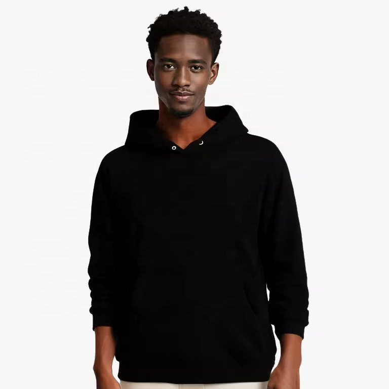 Wholesale high quality Unisex Mens Hoodies Cheap Plain 80% Cotton 20% Polyester Basic Hoodies French Terry Custom Hoodie