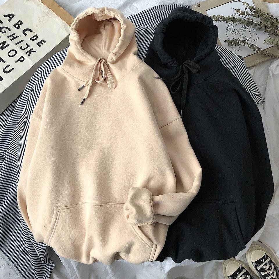 Hot high quality Cotton French Oversize Street Hooded Sweatshirt Thick Fleece Undefined Drop Shoulder Plain Blank Men Hoodies