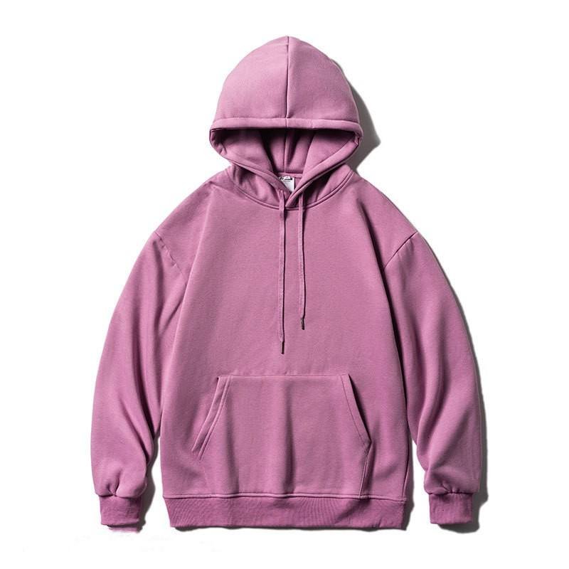 Hot high quality Cotton French Oversize Street Hooded Sweatshirt Thick Fleece Undefined Drop Shoulder Plain Blank Men Hoodies