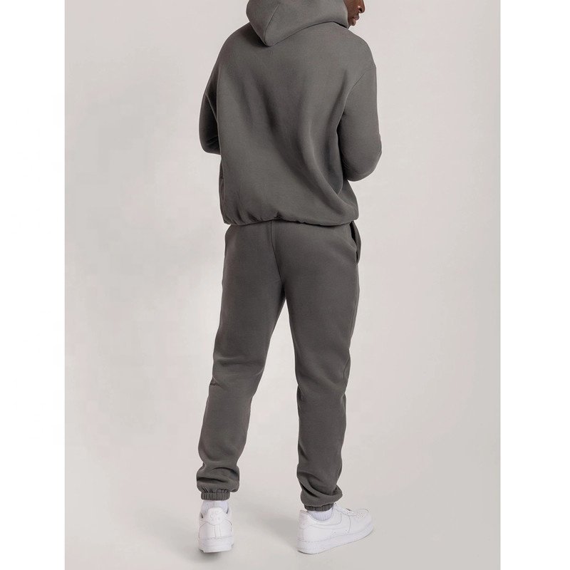 Oem Custom Unisex Hoodie Tracksuits 2 Piece Sets 100% Pure Cotton Winter Training Wear Men Pullover Tracksuits With Logo
