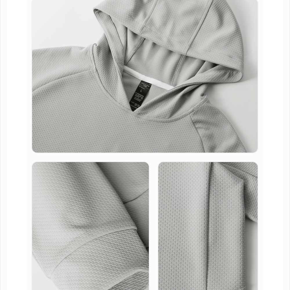 Bomery Men's Long Sleeve Hoodies Quick Dry Polyester Performance Fishing Shirts Custom Wholesale Breathable Sportswear Plus Size
