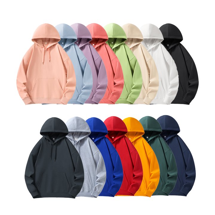 Custom Embroidered Puff Printing Blank Hoodies 330 Blank Hoodies Men'S Hoodies Essentials