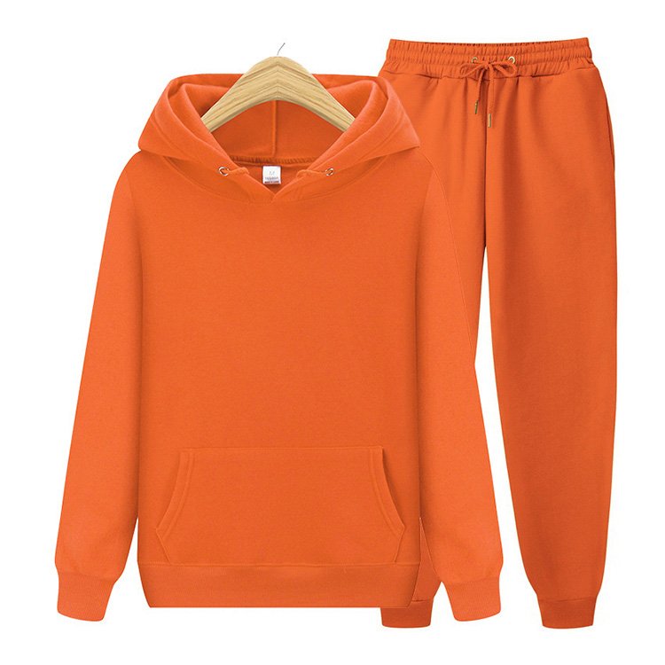Wholesale Fleece Blank Oversized Unisex Sweatpants And Hoodie Set Men Custom Hooded Plus Size Men'S Hoodies Set