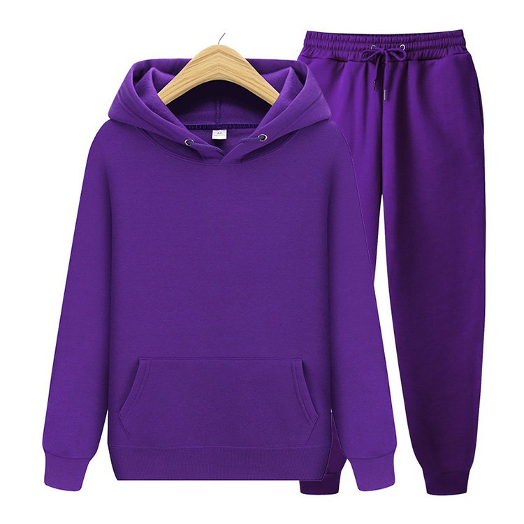 Wholesale Fleece Blank Oversized Unisex Sweatpants And Hoodie Set Men Custom Hooded Plus Size Men'S Hoodies Set