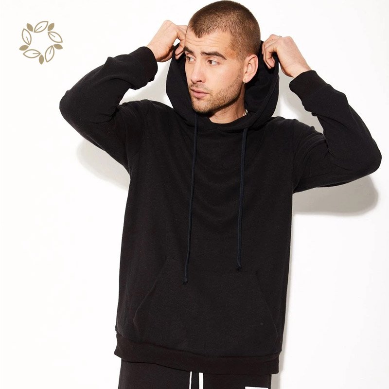 Men's hoodie Hemp oversized hoodie men Organic cotton sweatshirt custom men's streetwear Hoodie Pullovers Hooded Sweatshirt