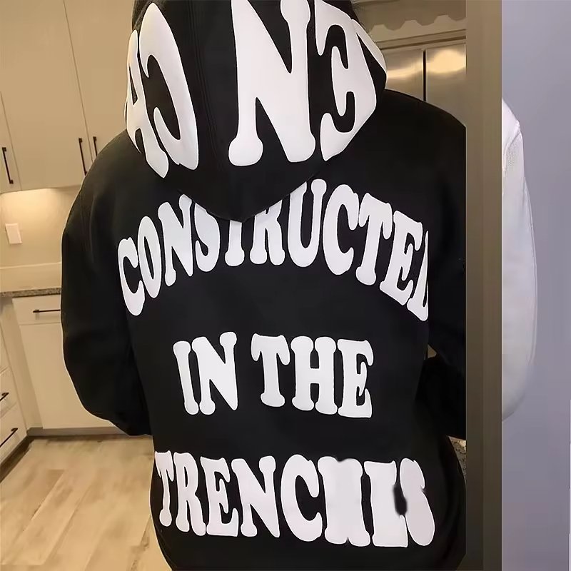 Custom logo 3D Puff printing manufacturers high quality heavyweght 100% cotton french terry oversized vintage men's hoodies