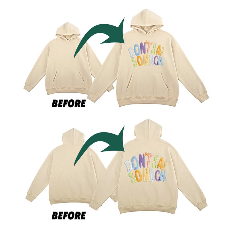 Wholesale Custom Logo 600Gsm Fleece Heavyweight Cotton Plus Size Men'S Hoodies