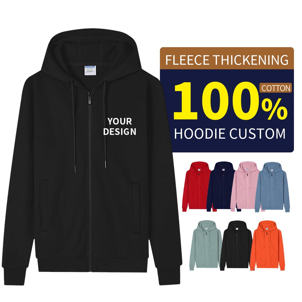 Custom logo 100% cotton men hoodie sweatshirts set fleece jogger clothing blank oversize hoodie unisex pullover men's hoodies