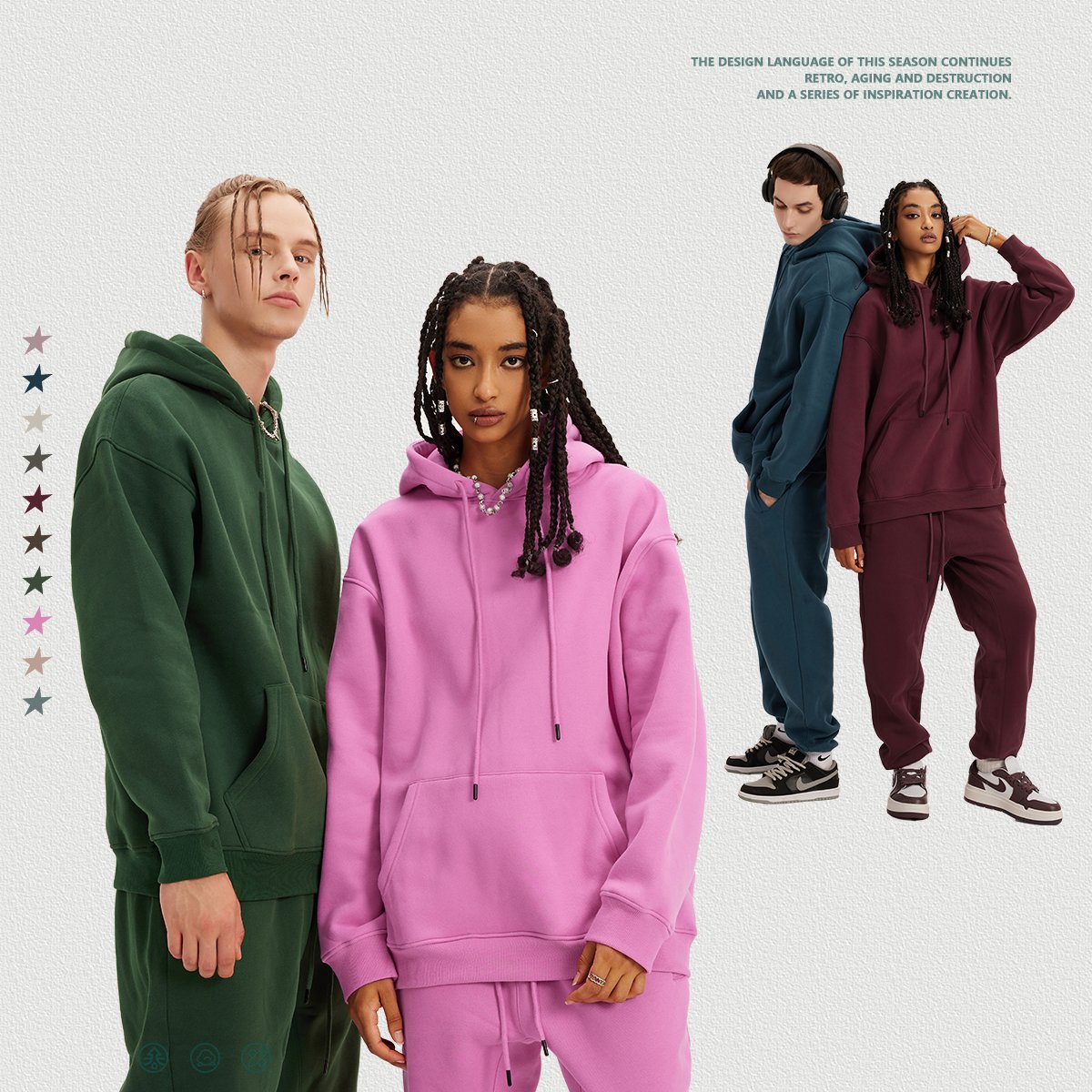 High Quality Men's Hoodies Sweatshirts Pullover Wholesale Custom Hoodies Embroidery Logo Blank Men Hoodies