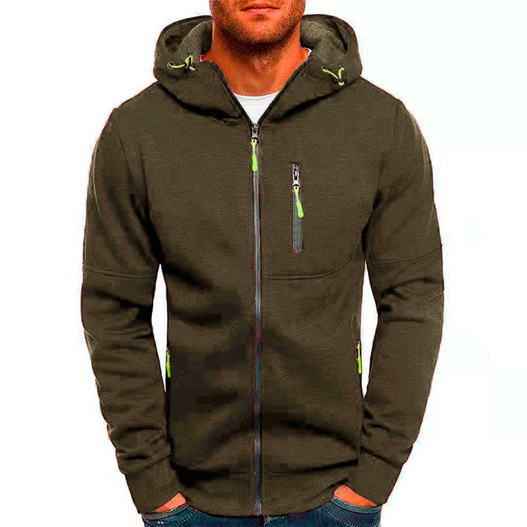 Wholesale high-quality slimming new fashion style blanks zip up hoodie men's hoodies