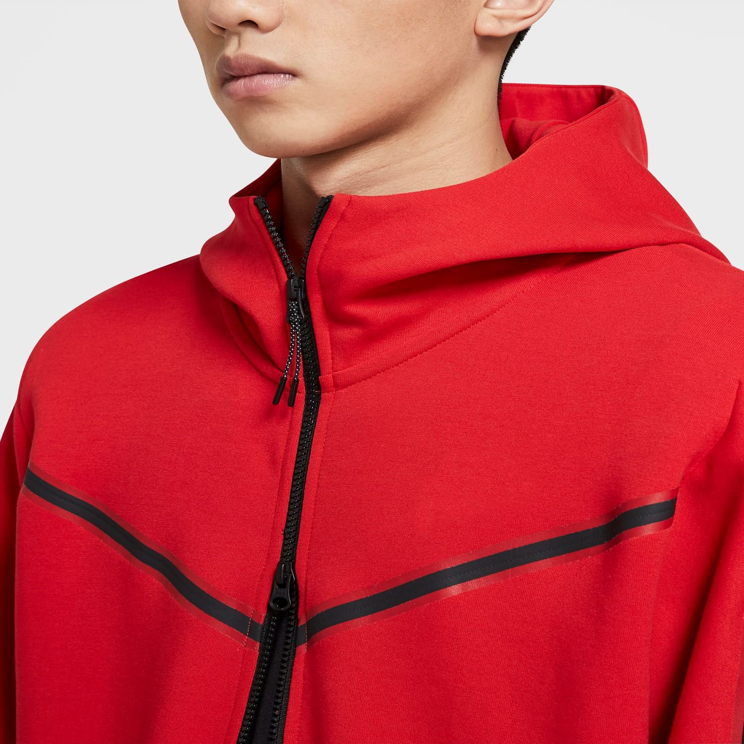 Custom Brand Logo Design 66% Cotton 34% Polyester University Red Warmth Standard Fit Sportswear Tech Fleece Tracksuit