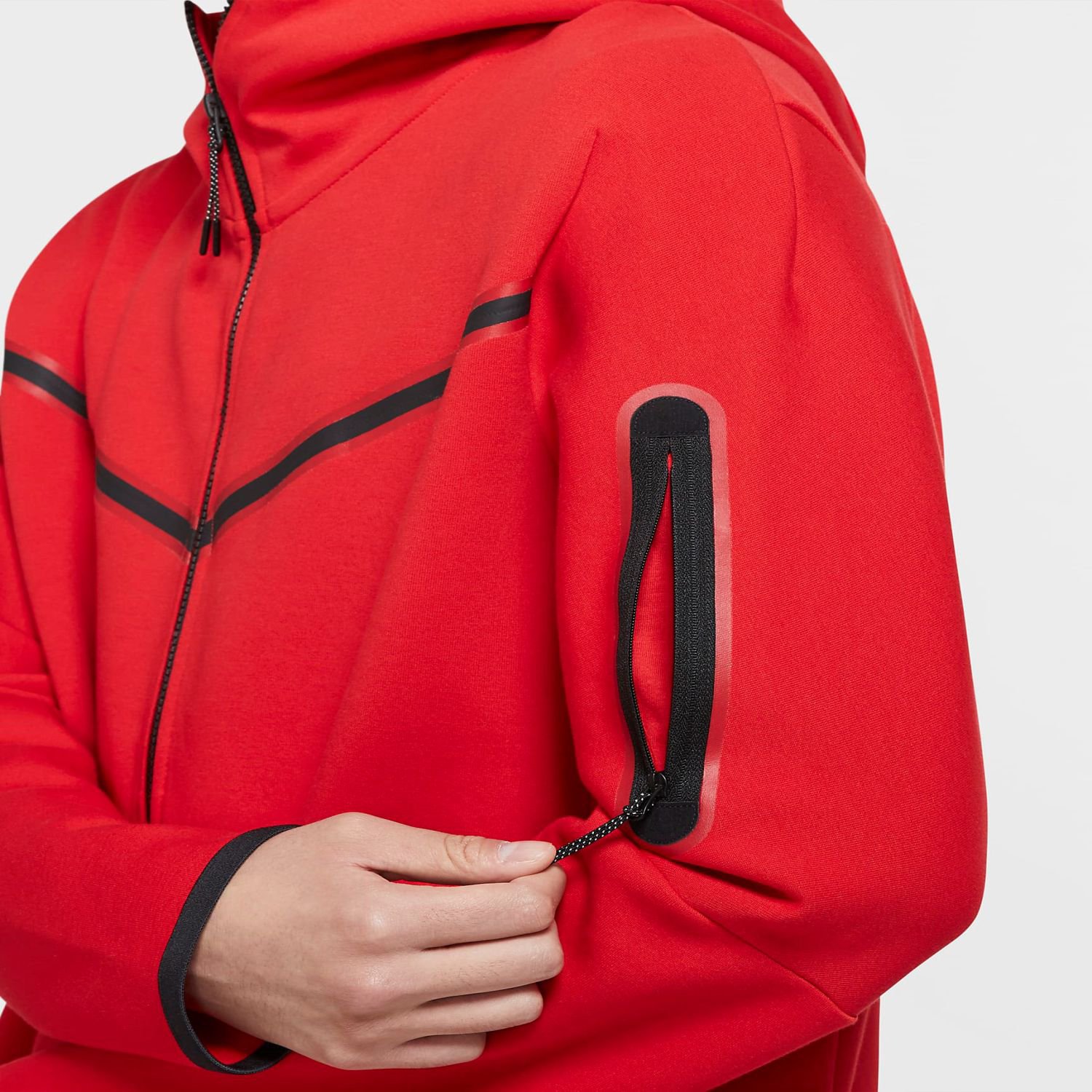 Custom Brand Logo Design 66% Cotton 34% Polyester University Red Warmth Standard Fit Sportswear Tech Fleece Tracksuit