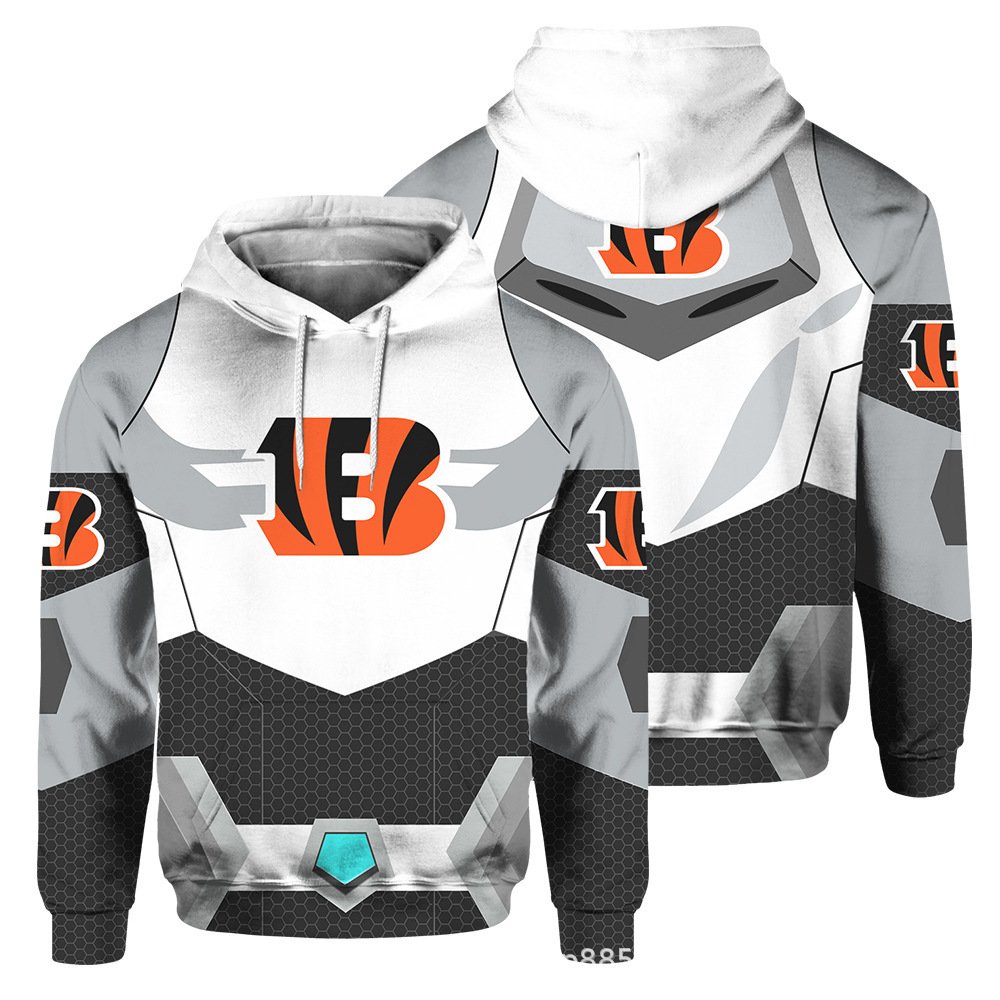 2024 New Style Polyester American Football Team 3d Digital Printed Winter Wear High Quality Football Men's Hoodies