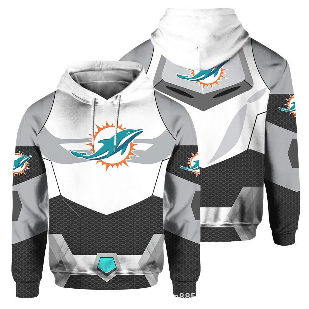 2024 New Style Polyester American Football Team 3d Digital Printed Winter Wear High Quality Football Men's Hoodies