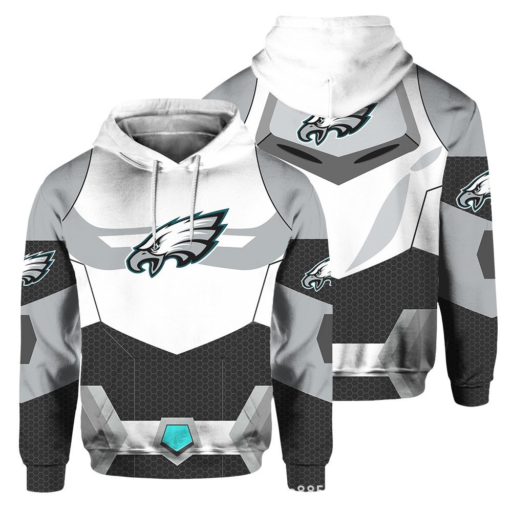 2024 New Style Polyester American Football Team 3d Digital Printed Winter Wear High Quality Football Men's Hoodies