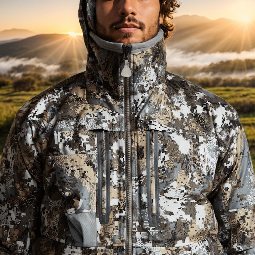 Hunting printing three-layers film fabric Incinerator Aerolite Jacket jungle outdoor safari men's hunting clothes