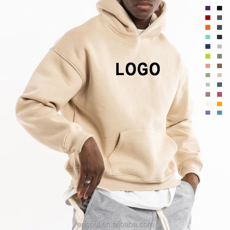 Wholesale High Quality Blank 100% Cotton Casual Custom Oversized Plain Men's Hoodies & Sweatshirts