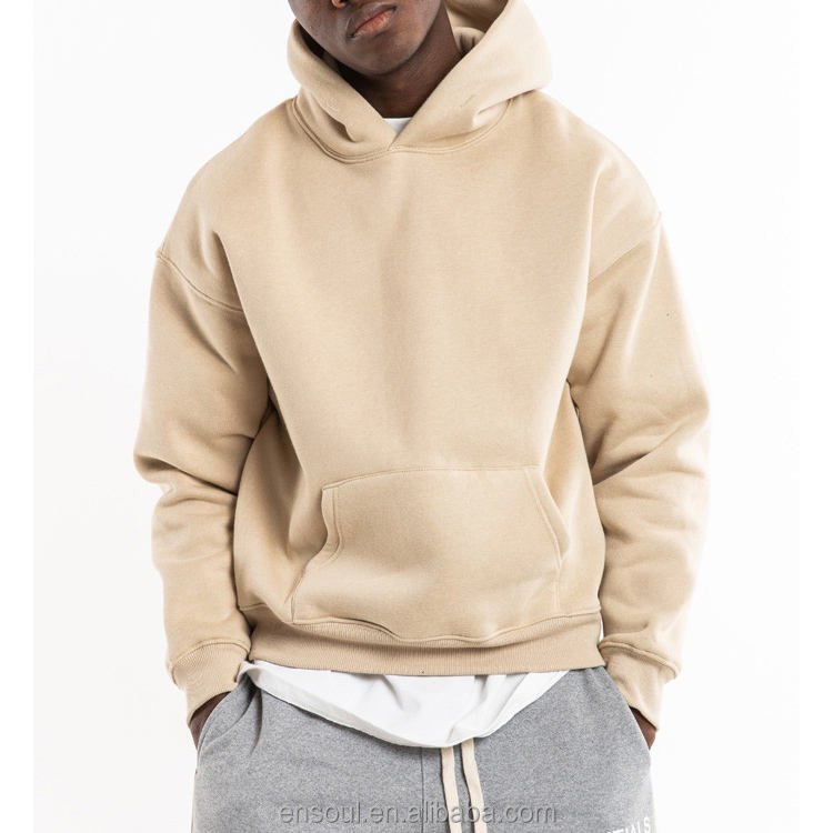 Wholesale High Quality Blank 100% Cotton Casual Custom Oversized Plain Men's Hoodies & Sweatshirts