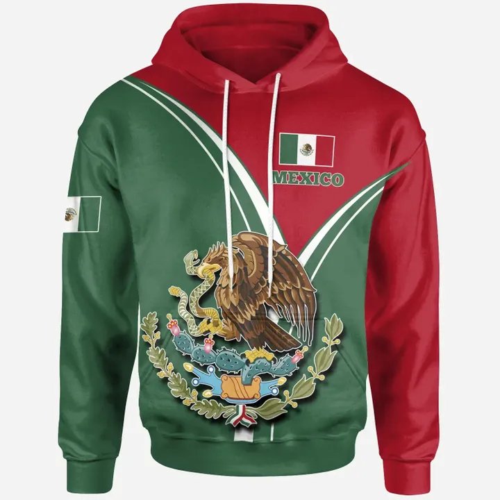 Customized Mexico Hoodie Coat Of Arms BinCjou Design Wholesale Private Label Personality Style Men's Hoodies & Sweatshirts