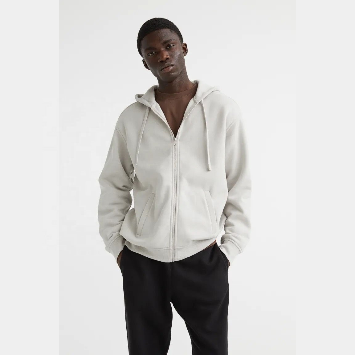 Tech Fleece Men's Hoodie Plain Zip Up Hoodies Soft Wind Proof Breathable Cotton Fleece Thick Warm Winter Heavy Weight Hoodies