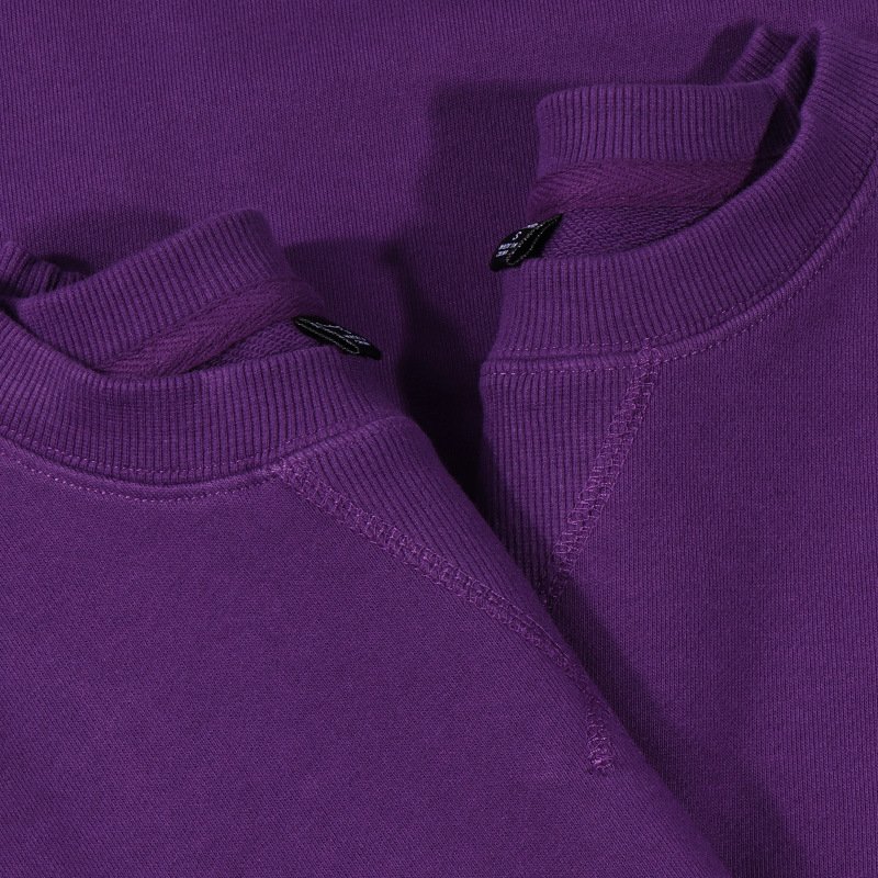 2024 New Arrival High Quality 340GSM Pure Cotton Women's Blank Pullover Hoodies & Sweatshirts Vintage French Terry Sweatshirt