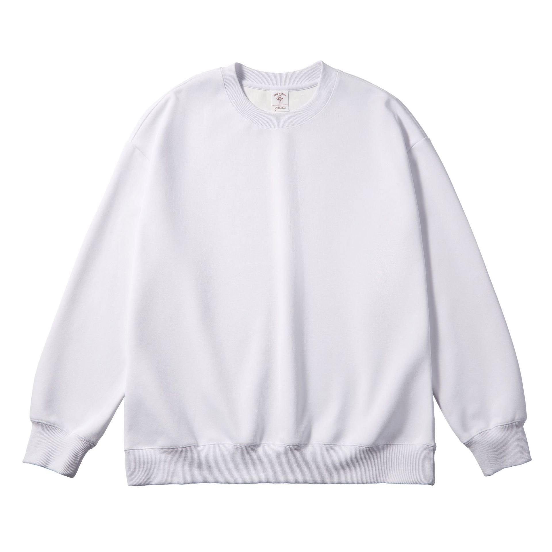300 Gsm Men's Cotton Polyester Sweatshirt Autumn Solid Color Custom LOGO Casual Sweatshirt Coat