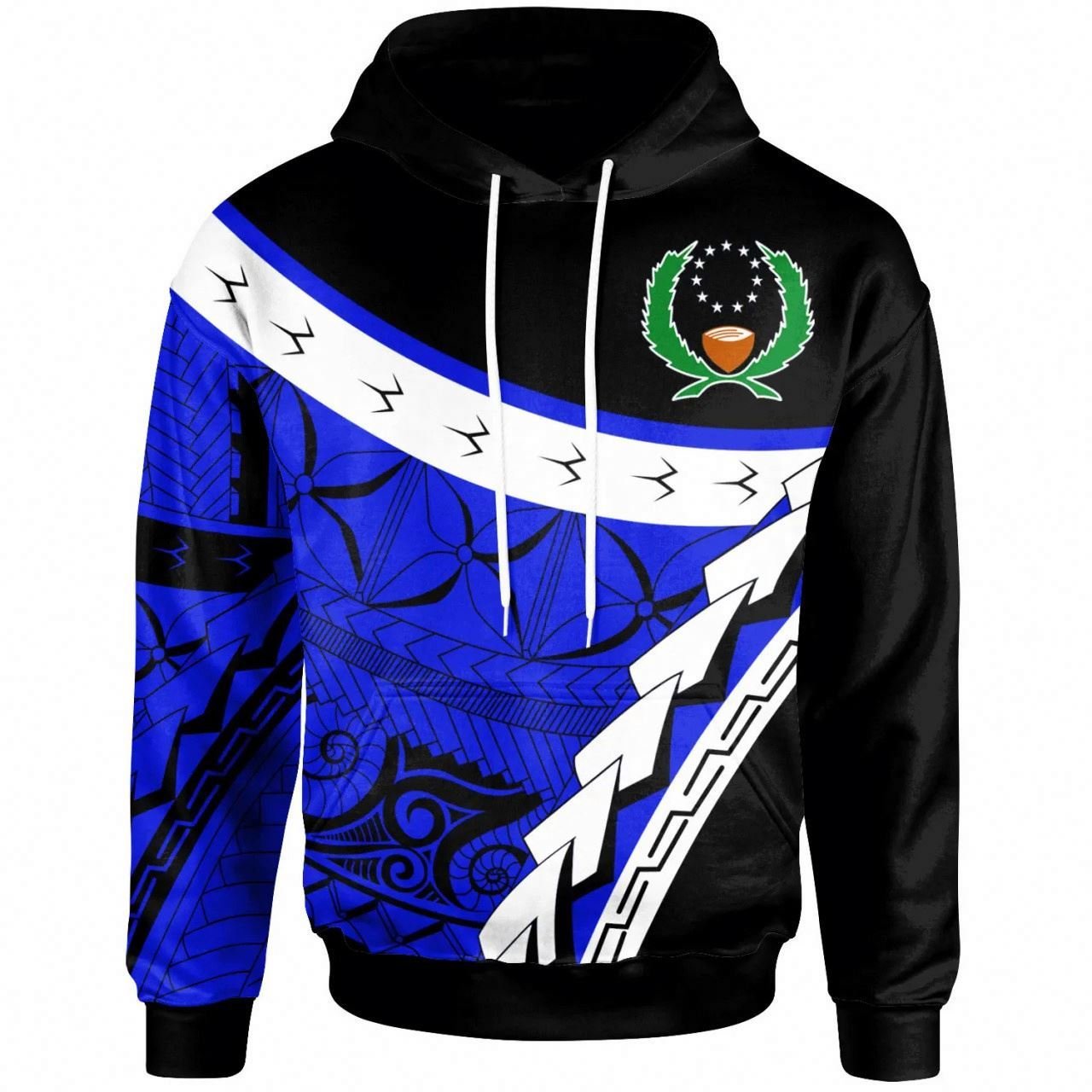 Pohnpei Flag Design Men's Hoodie Fashion Long Sleeve Streetwear Pullover Sweatshirt Aesthetic Hoodies Clothes Support Wholesale