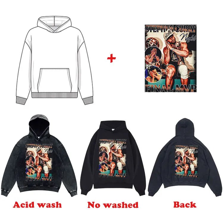 Custom Plain No String Streetwear Vintage Manufacturers Oversized Cotton Heavyweight Dtg Print Men'S Hoodies & Sweatshirts