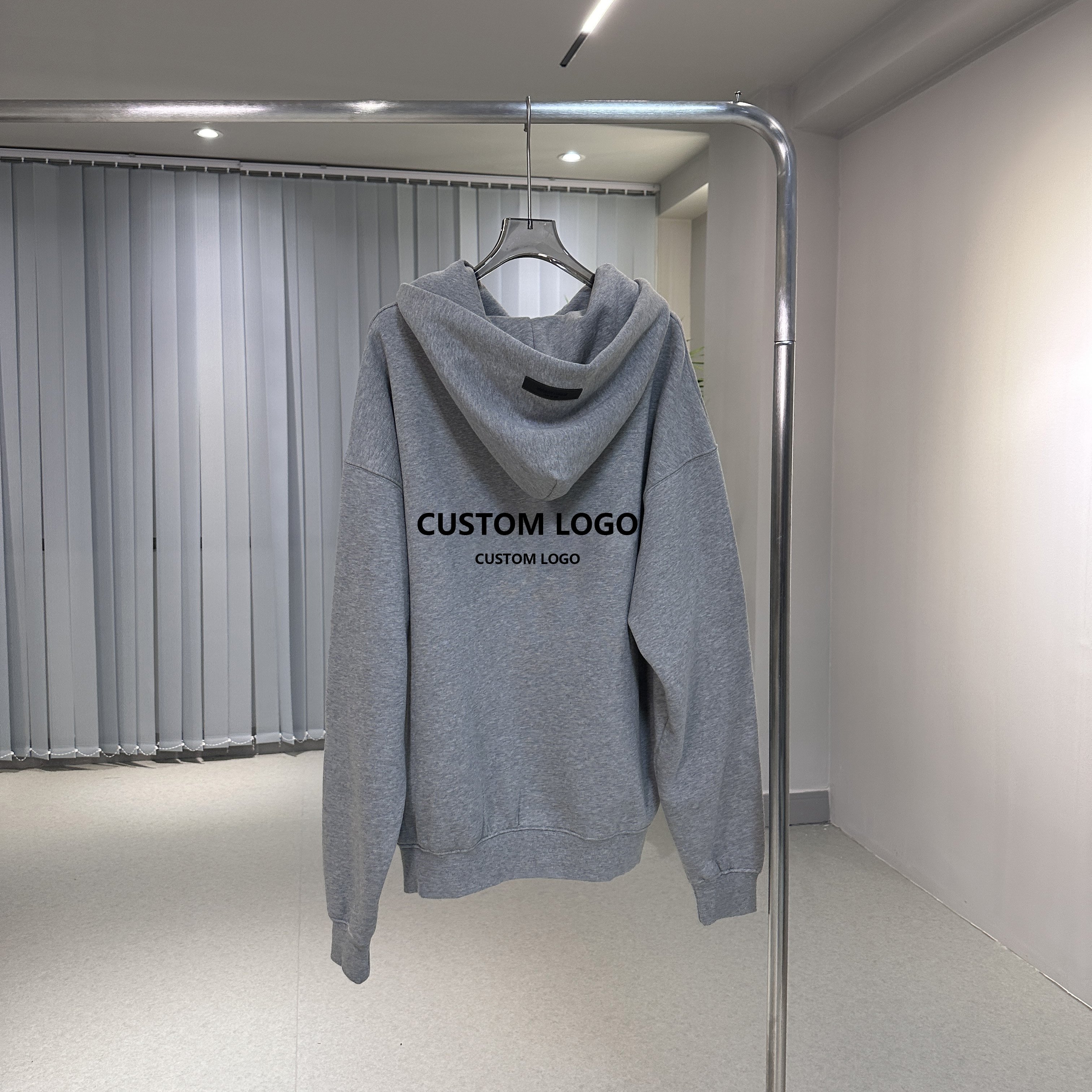 Acid Wash Hoodie High Quality Ess Men's Pullover Sweatshirt Winter Crop Essential Hoodie 100% Cotton Fabric Custom Hoodie