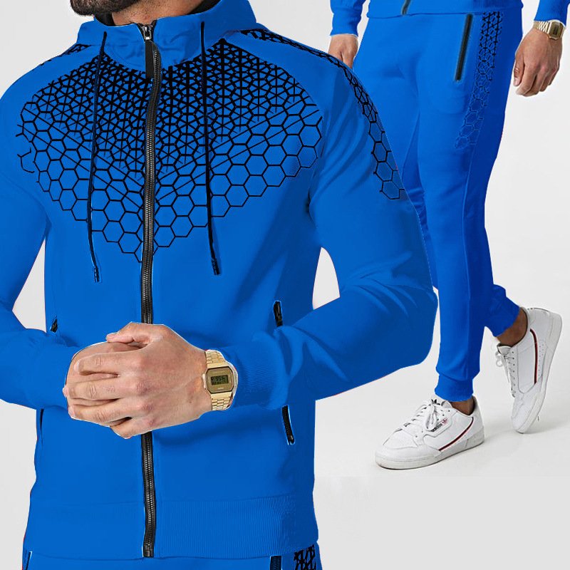 Custom Hooded Cardigan Jacket Jogging Suit Men 2 Piece Set Hoodie Sets Men Active Wear Wholesale Men's Tracksuit