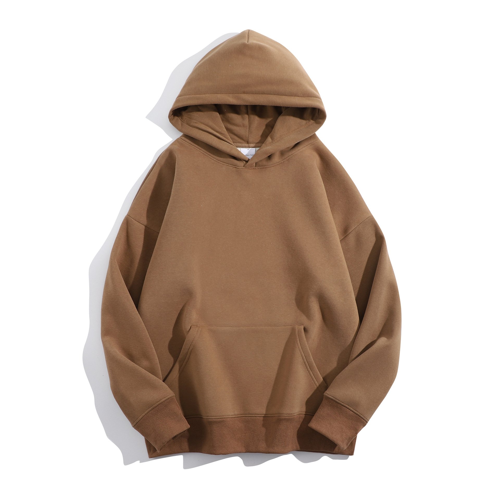 High Quality Custom Logo Fashion Men's 100 Cotton Blank Hoodies Streetwear Clothing Blank Hoodie Heavy Weight 100% Cotton Hoodie