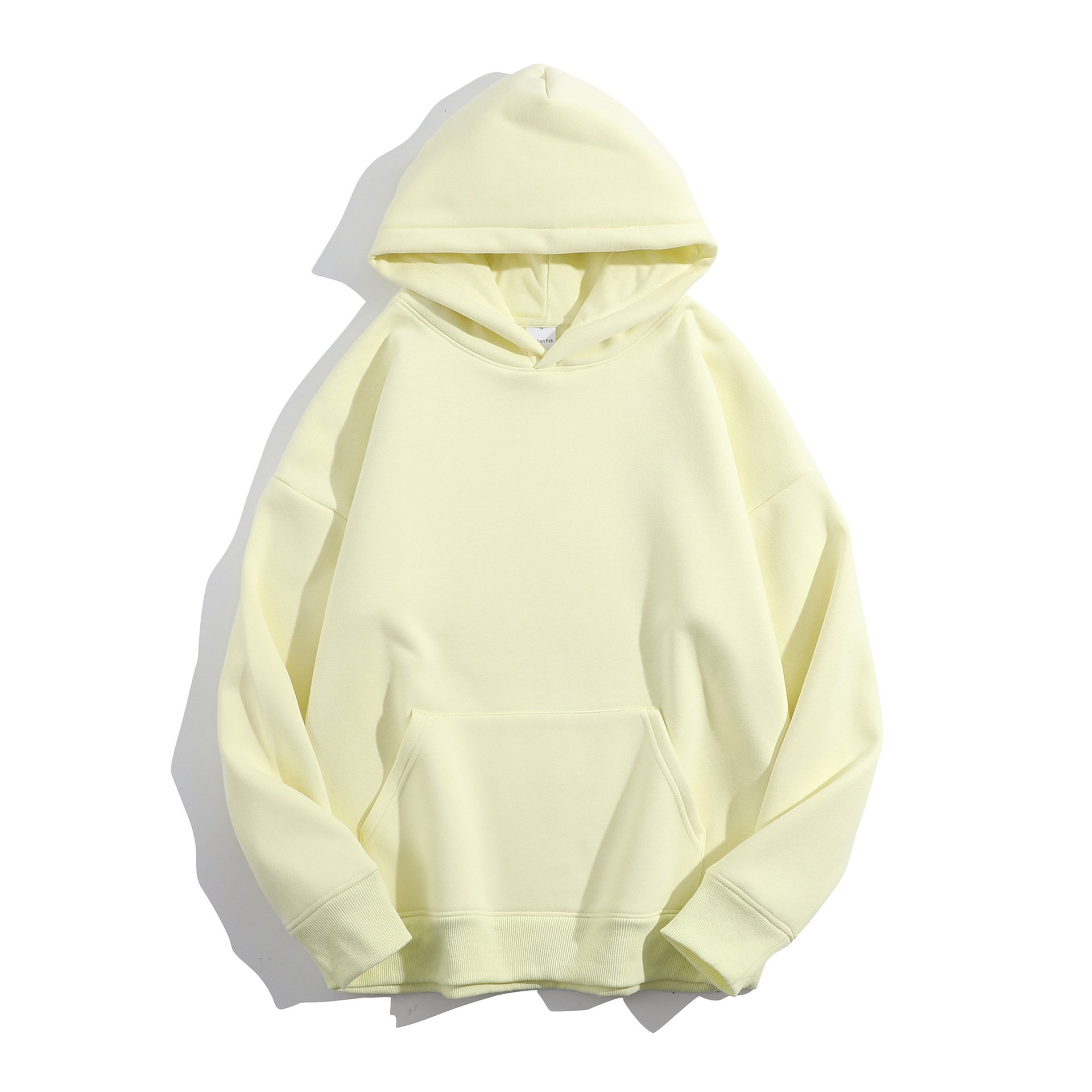 High Quality Custom Logo Fashion Men's 100 Cotton Blank Hoodies Streetwear Clothing Blank Hoodie Heavy Weight 100% Cotton Hoodie