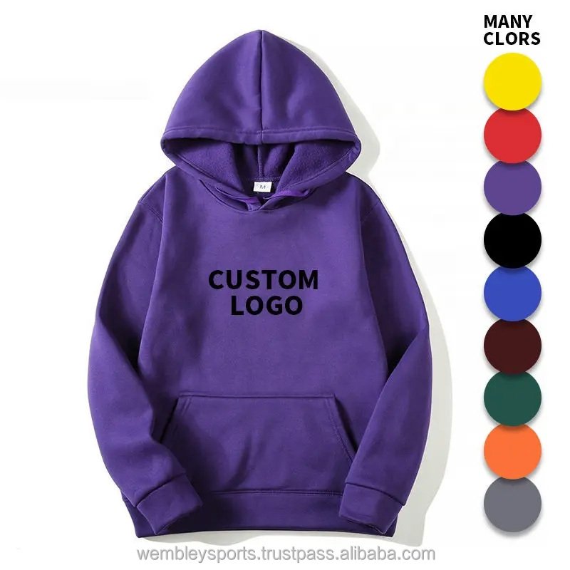men's hoodies & sweatshirts Winter custom oversized plain cotton blank hoodies mens pullover unisex bulk plus size Hoodie