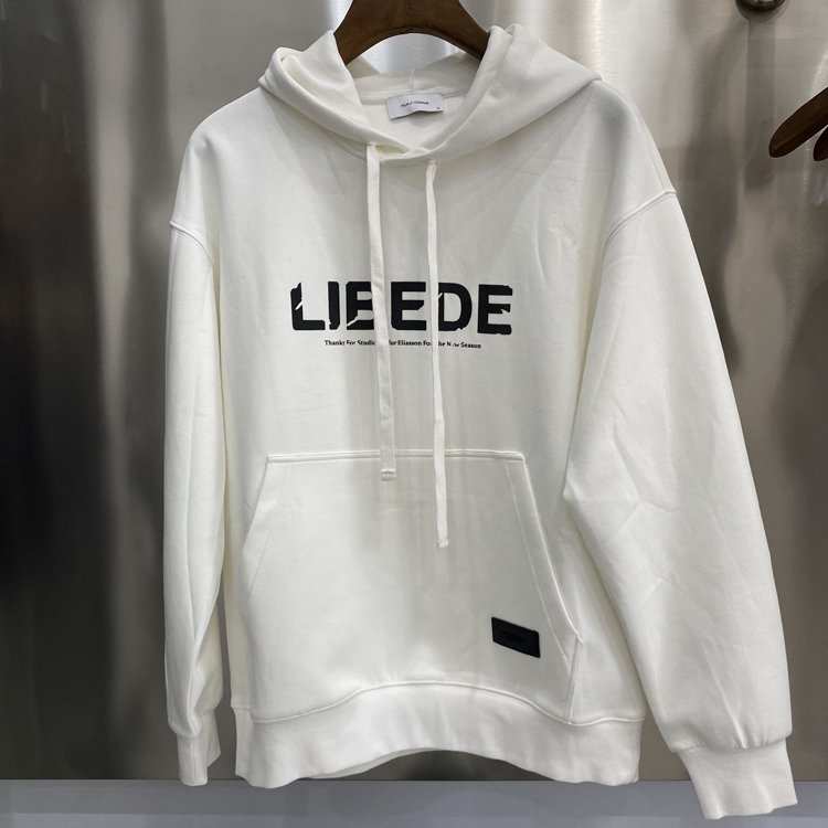 Factory Custom Printed Men's Hoodie Heavyweight Velour Cotton Pullover Oversized Printed Logo