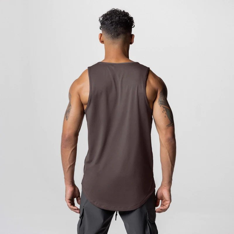 Custom Men's Cotton Undershirt Fitness Sports Gym Vest Basketball oversize sleeveless shirt for men