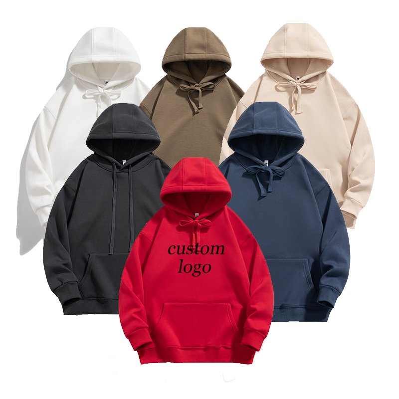 winter custom oversized plain cotton blank Drop Shoulder hoodies mens pullover unisex bulk plus size men's hoodies & sweatshirts