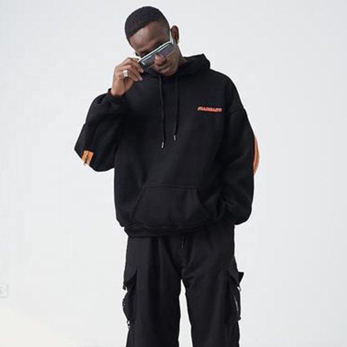 Premium streetwear plus size men's designer hoodies custom logo heavyweight korean hoodie