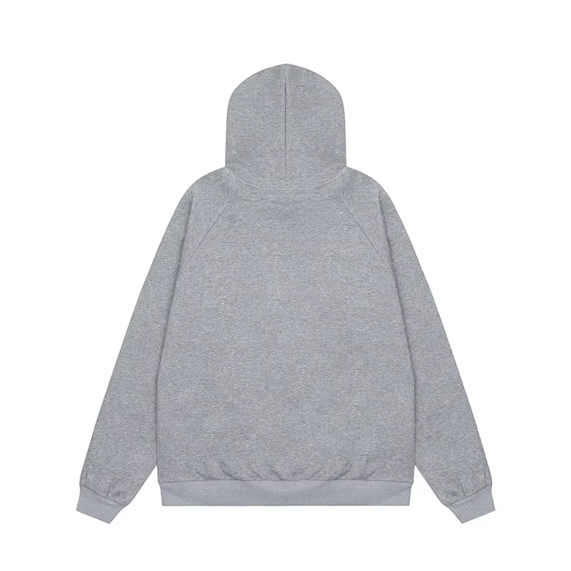 Wholesale custom black hoodie for men in autumn, loose and casual, versatile, 100% pure cotton hoodie for men and women