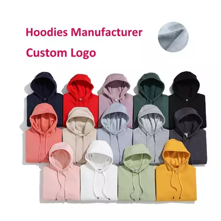 Custom Design Logo Graphic Printed Embroidered Unisex Fleece Blank Plain Oversized Men'S Hoodies custom embroidered hoodie