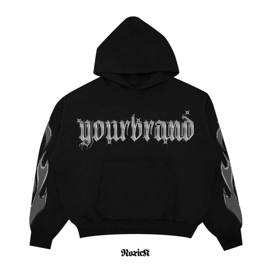 High Quality Men's Hoodie Street Wear Pullover Sweatshirt Custom Logo Printing Streetwear dropped shoulder cropped Hoodie