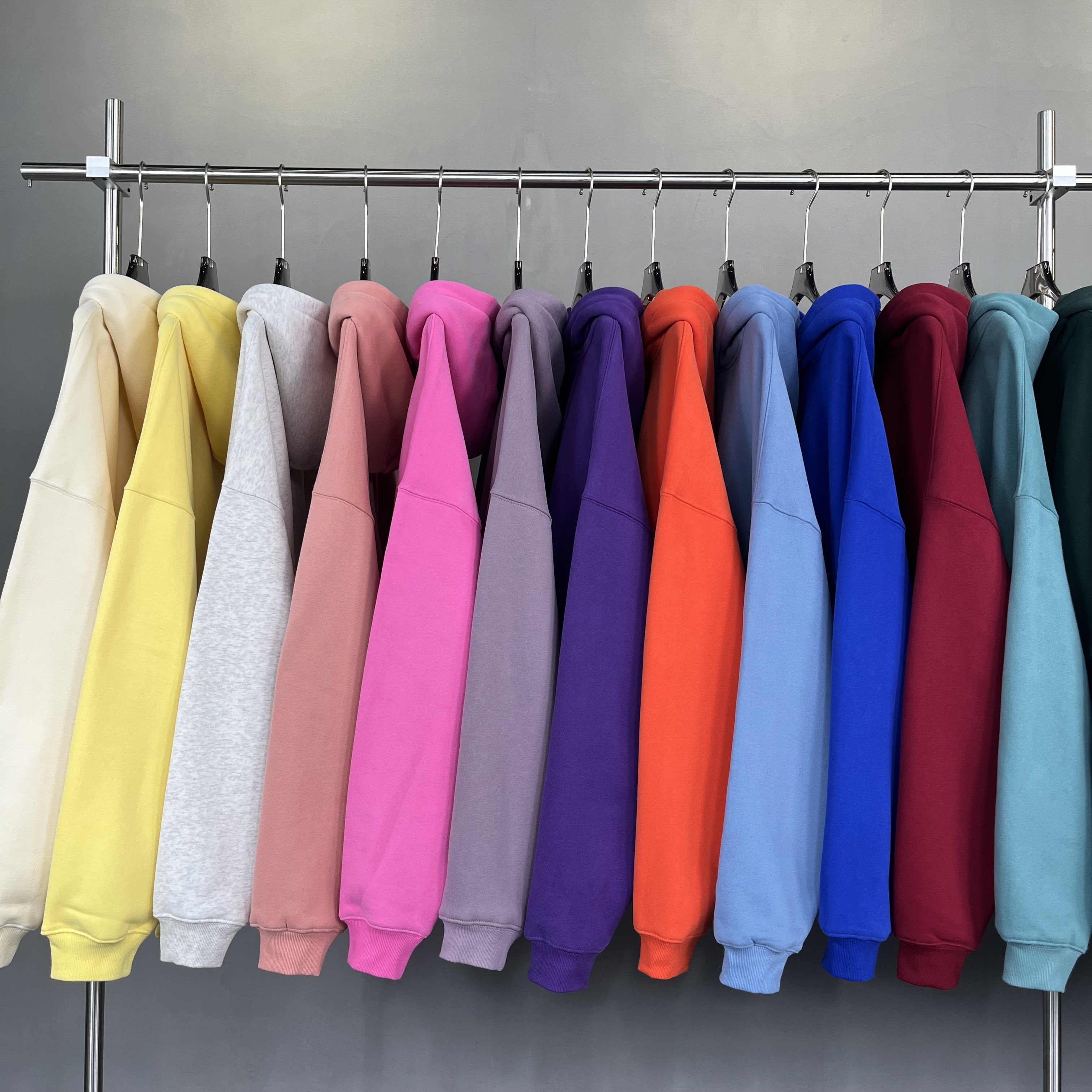 Wholesale New High Quality Heavyweight 100% Cotton Fleece Pullover Custom Logo Fashion Men's Hoodies Sweatshirts