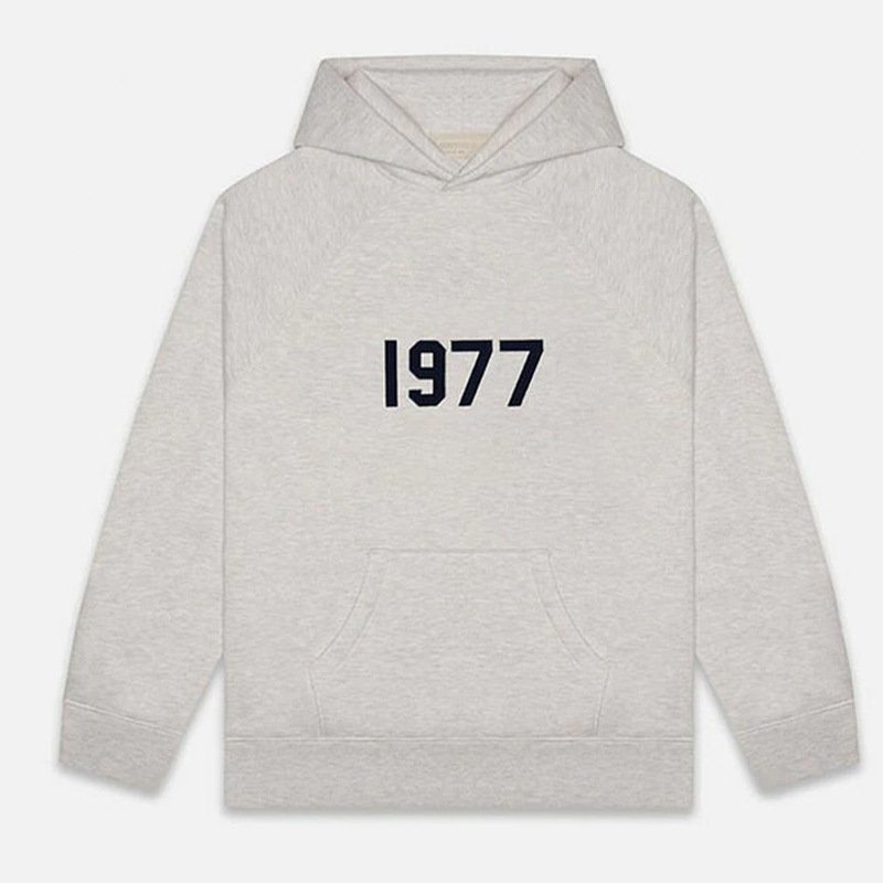 ESSENTIALS High street hooded sweatshirt unisex new 1977 casual hoodies for women loose hoodie 100% cotton men's
