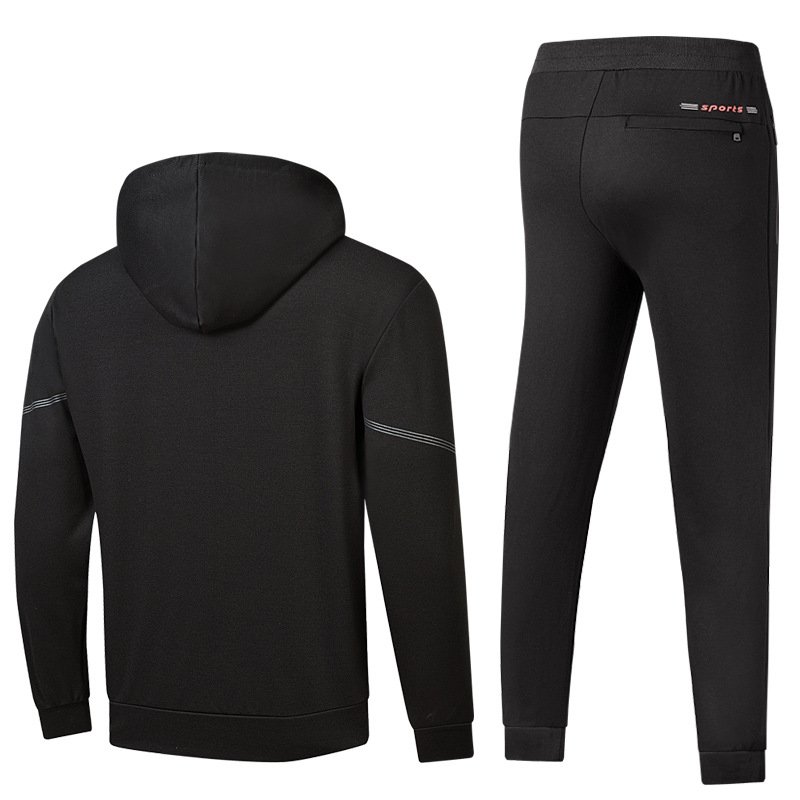 New products black plain custom logo long men's tracksuits for men hoodies sets unisex sweatsuit sets tracksuits